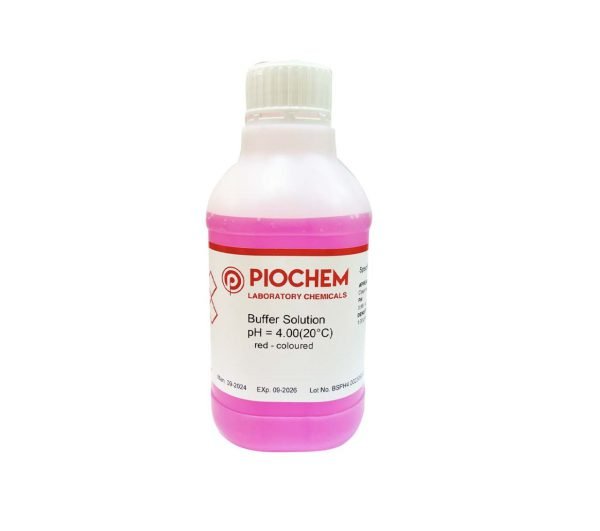 Buffer Solution pH = 4.00(20°C) red - Coloured